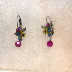 Hummingbird earrings.